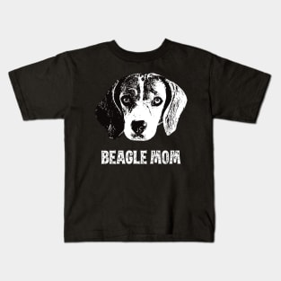 Beagle Mom Beagle Design Kids T-Shirt